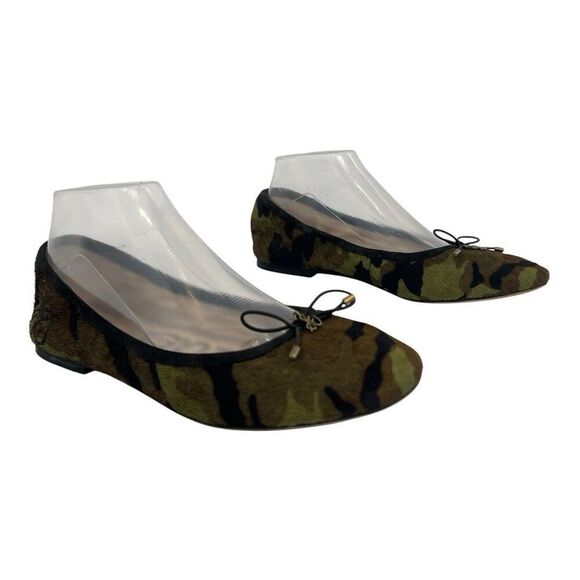 Sam Edelman Felicia Ballet Flats Camo Calf Hair Womens Size 8 Slip On - Picture 1 of 8